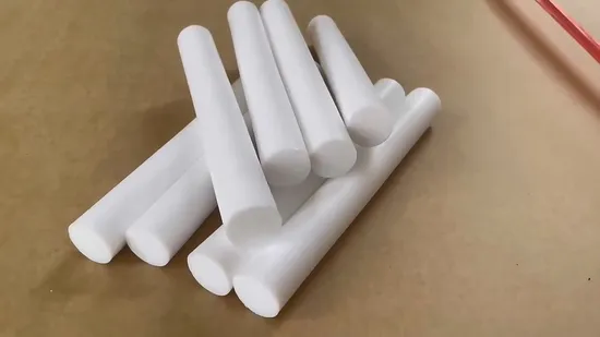 Plastic Products Manufacturer 100% Virgin Extruded Filled Raw Material White PTFE Rod 